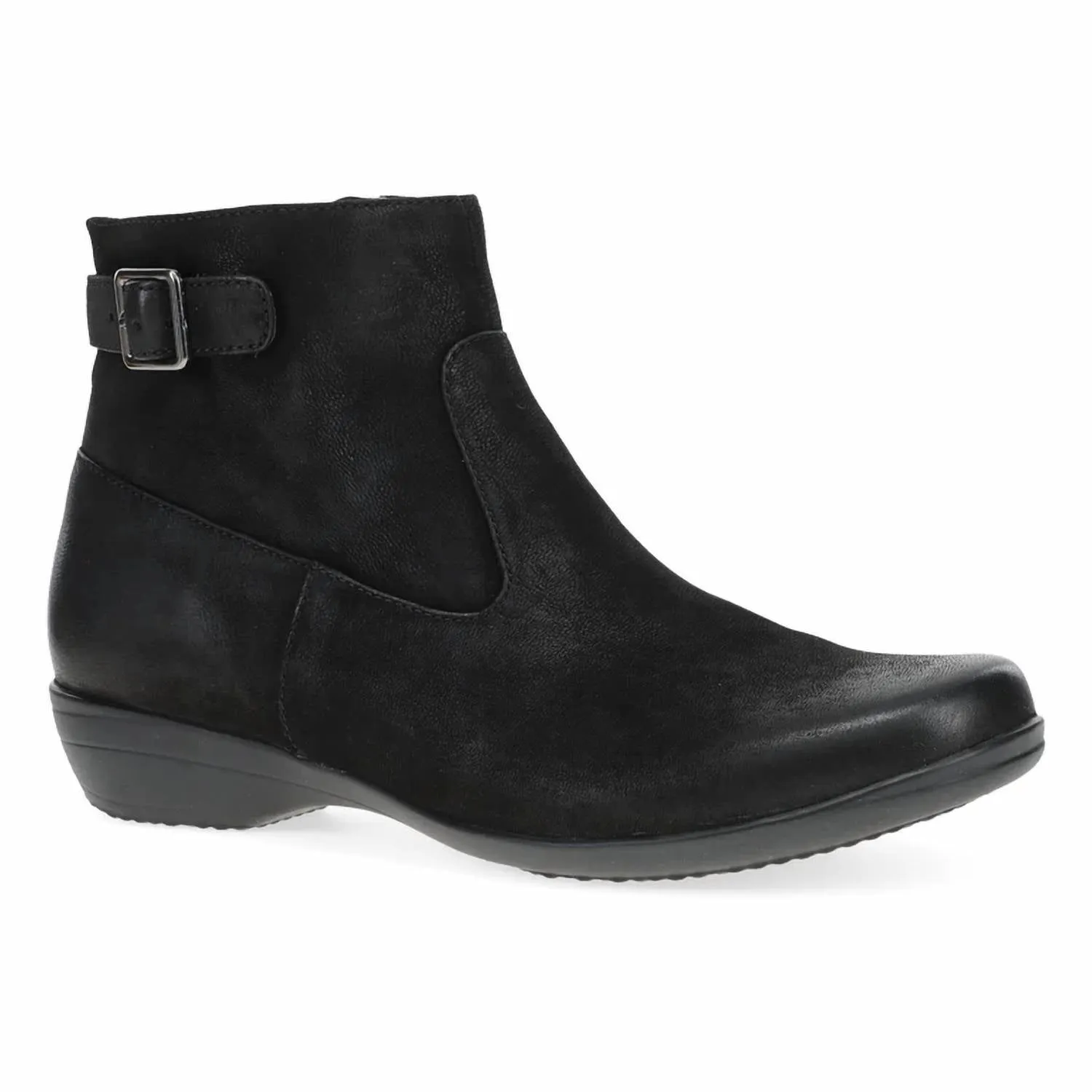 Women Finnley Bootie In Black Burnished Nubuck