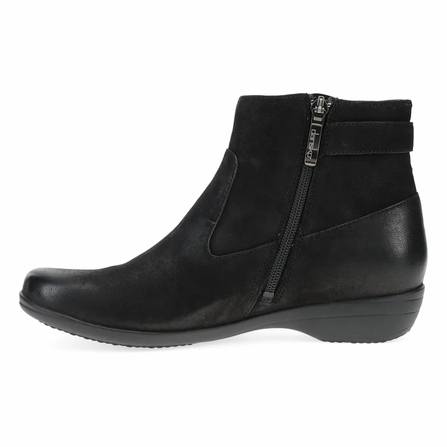 Women Finnley Bootie In Black Burnished Nubuck