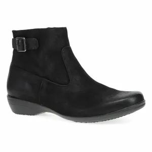 Women Finnley Bootie In Black Burnished Nubuck