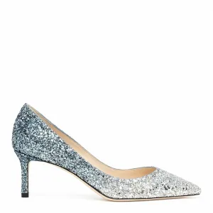 Women Romy 60 Pumps In Silver And Dusk Blue