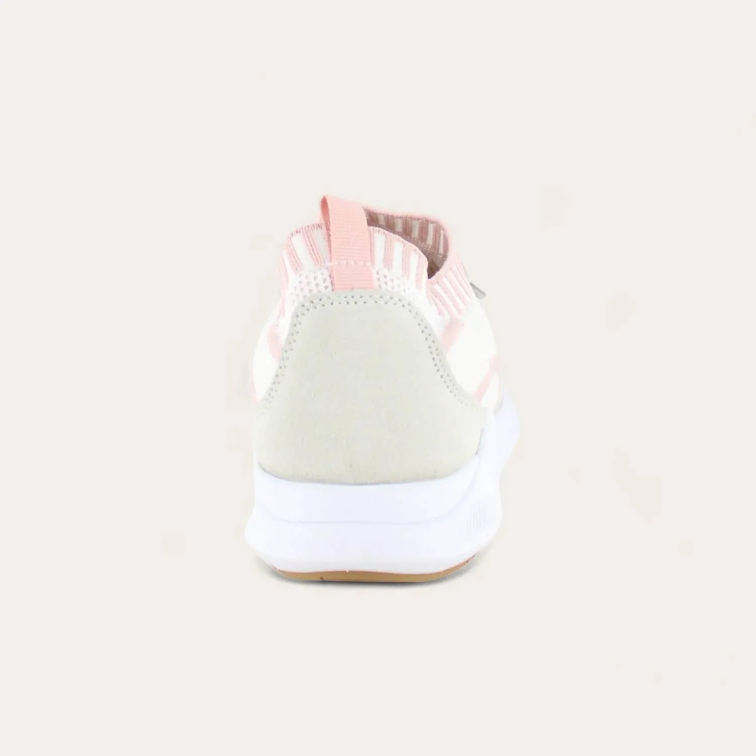 Women's Adonis Slip On Sneakers - Medium In White/pink Knit