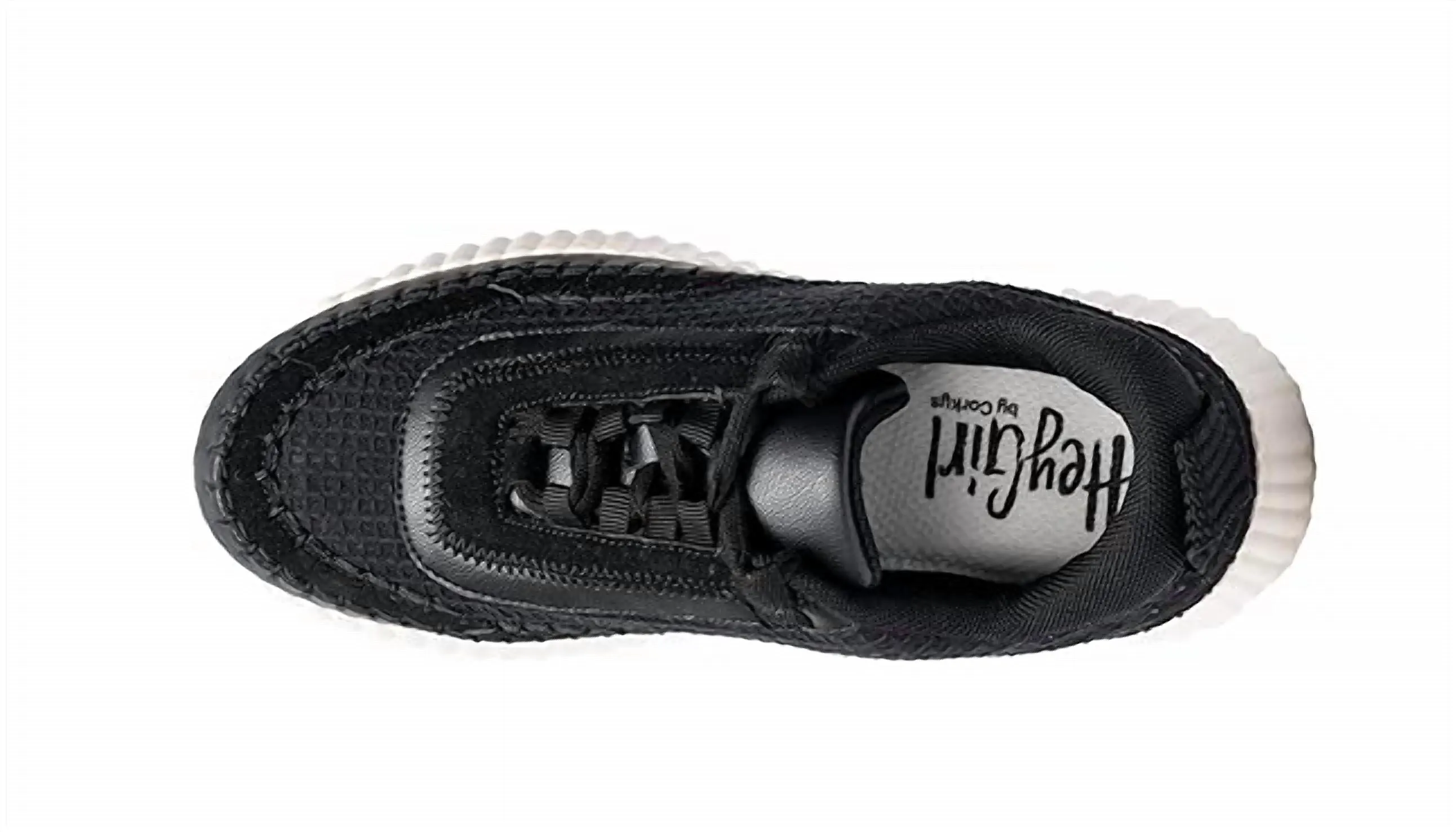 Women's Adventure Waffle Weave Fabric Sneaker In Black