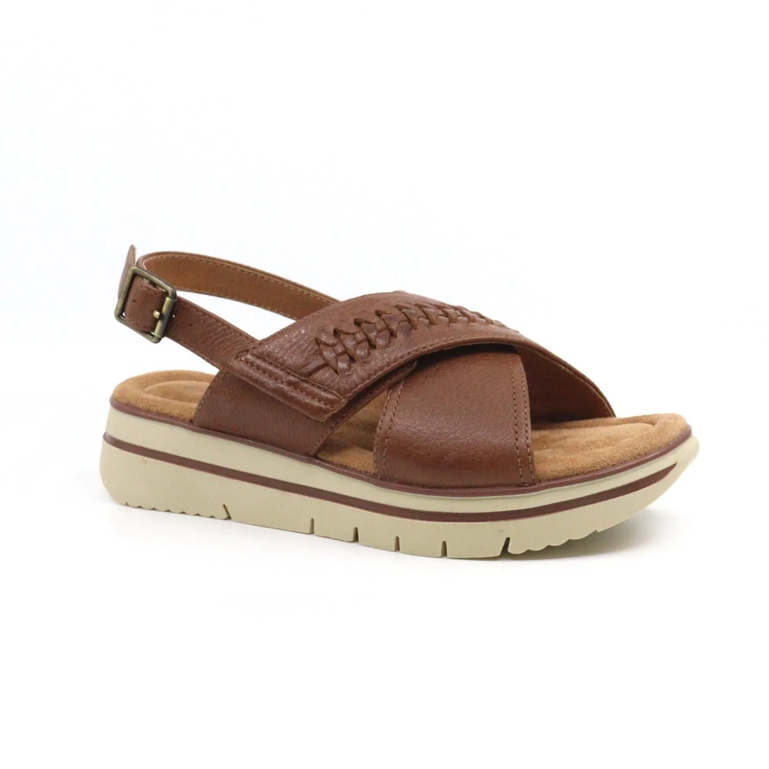 Women's Aidan Platforms In Cuoio Pebble