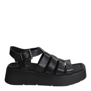 Women's Archaic Platform Sandal In Black