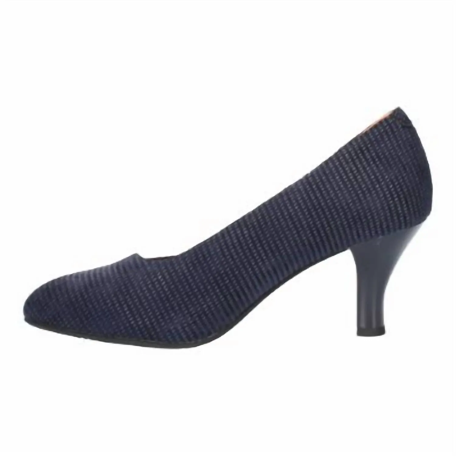 Women's Bamell Leather Pumps In Navy Raindrop