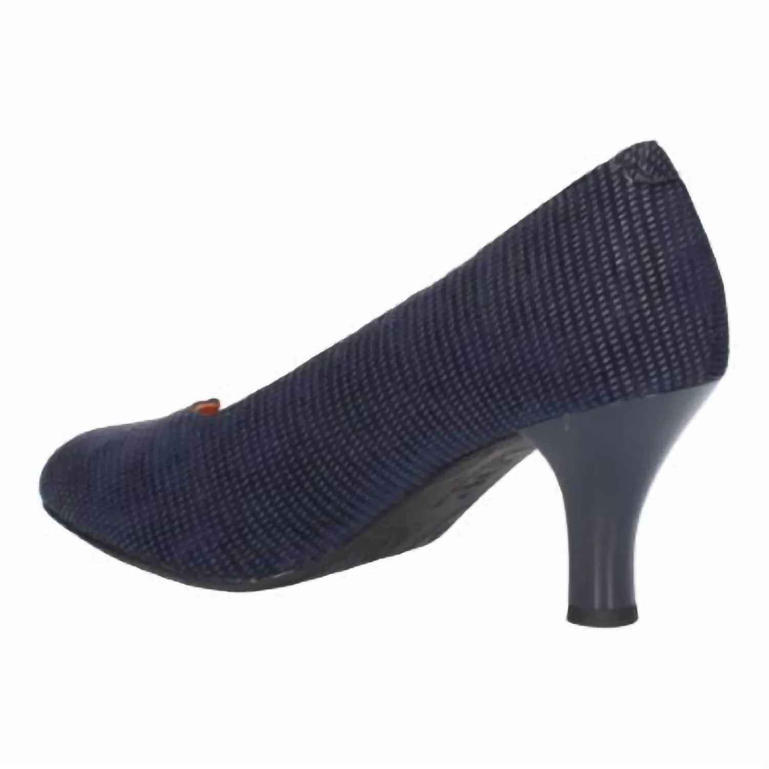 Women's Bamell Leather Pumps In Navy Raindrop