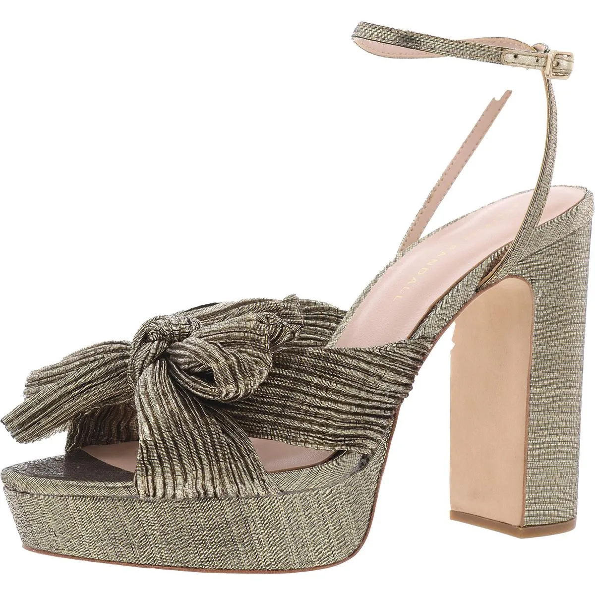 Womens Bow Manmade Ankle Strap