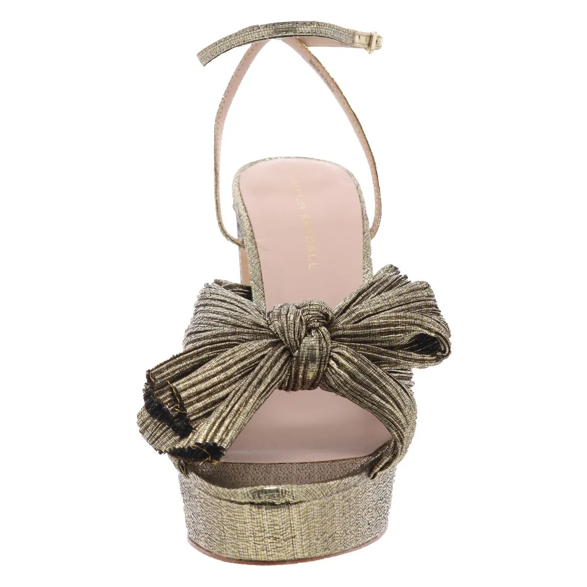 Womens Bow Manmade Ankle Strap