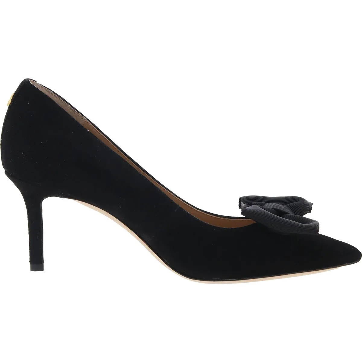 Womens Bow Suede Pumps