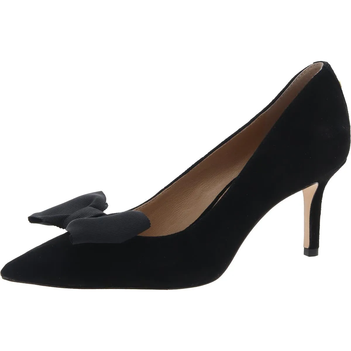 Womens Bow Suede Pumps