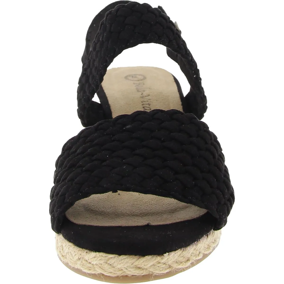 Womens Braided Manmade Espadrille Heels