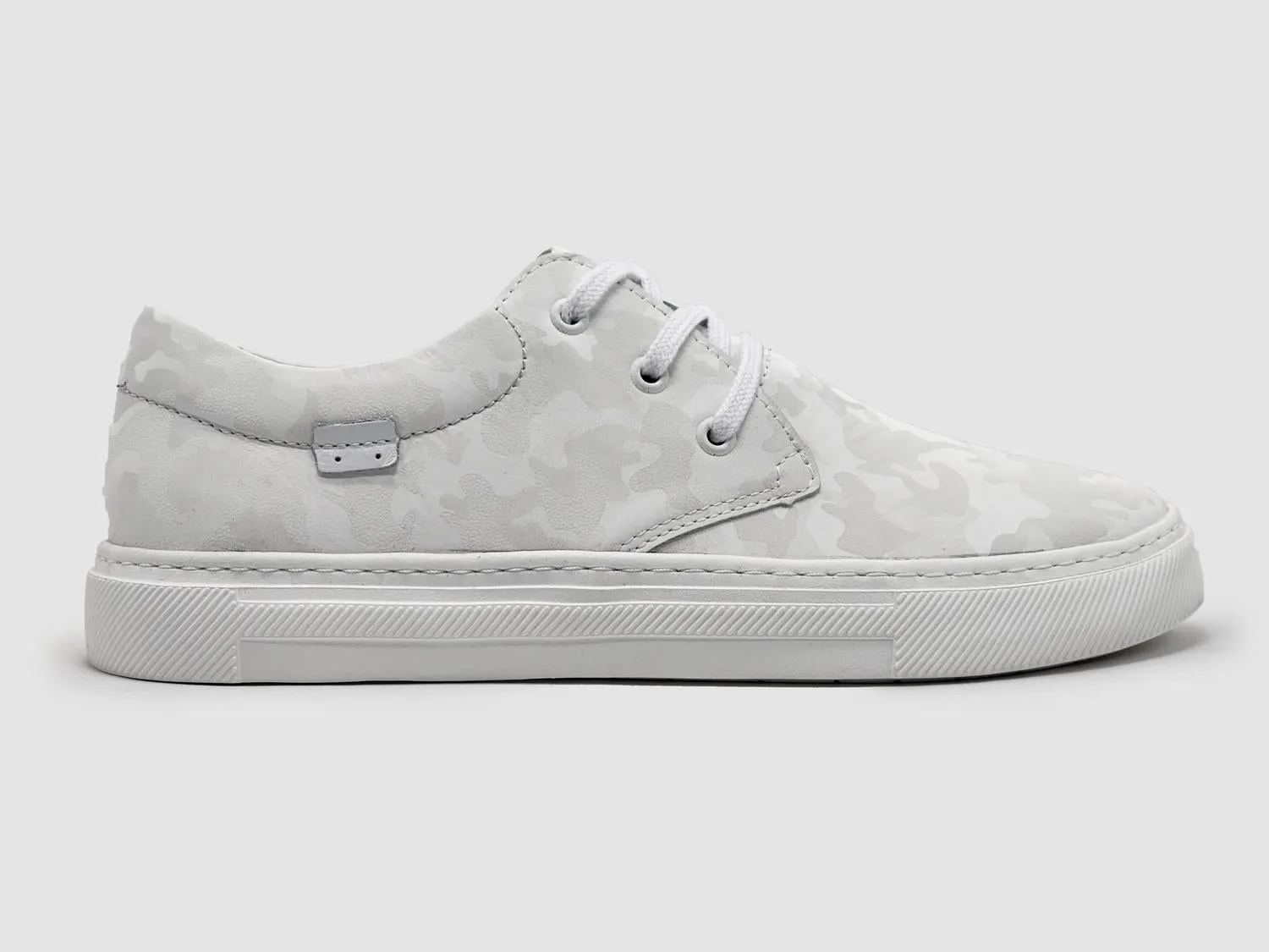 Women's Camo Leather Sneaker In White