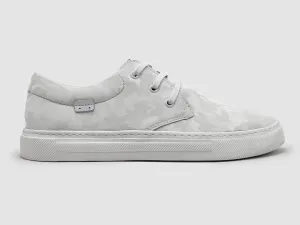 Women's Camo Leather Sneaker In White