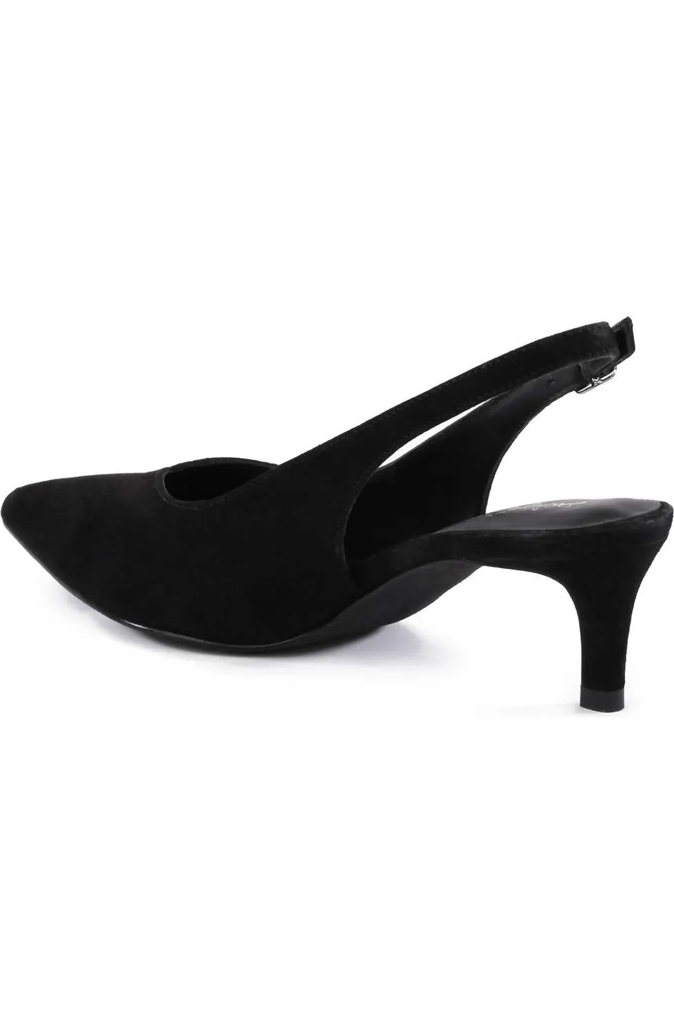 Women's Candlelight Slingback Pump In Black Suede