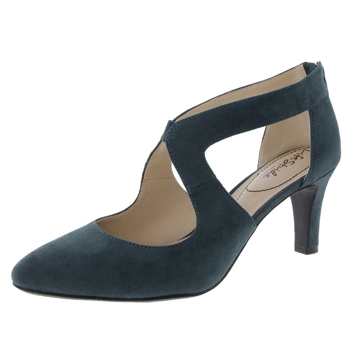 Womens Canvas Pointed Toe Pumps