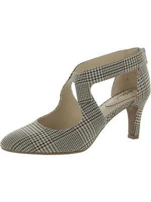 Womens Canvas Pointed Toe Pumps