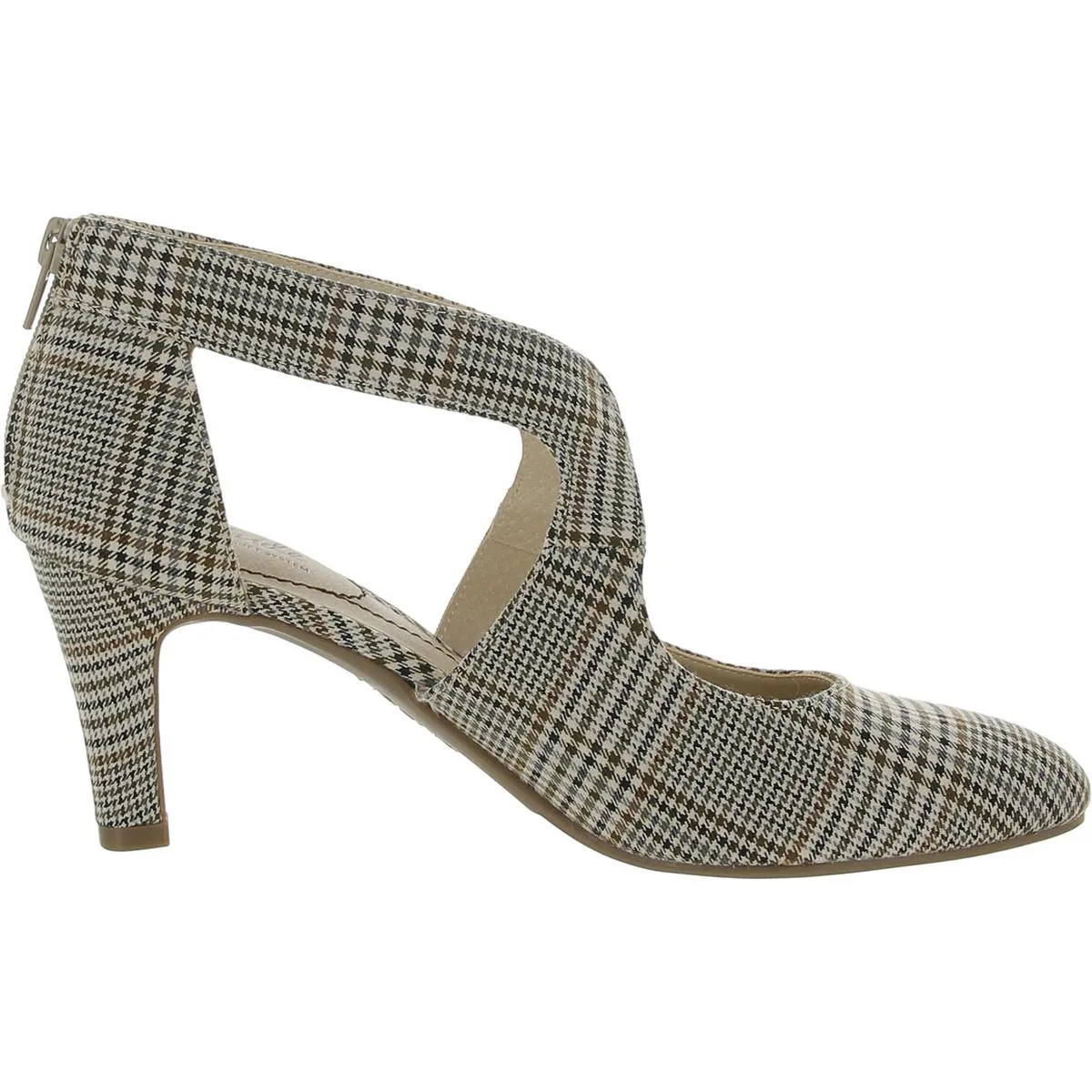Womens Canvas Pointed Toe Pumps