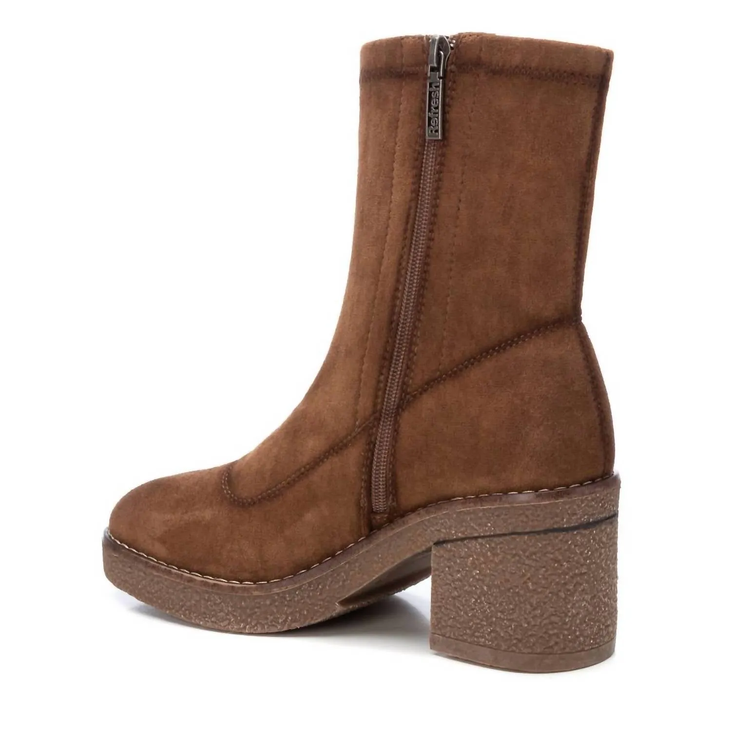 Women's Casual Booties In Camel