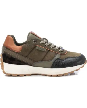 Women's Casual Leather Sneakers In Khaki