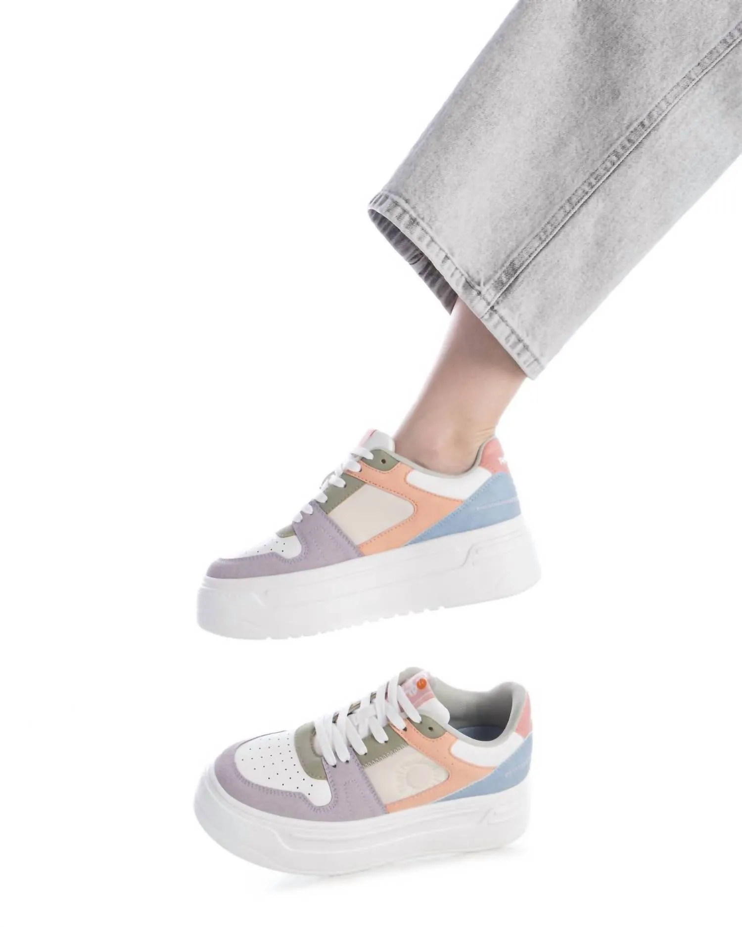 Women's Casual Platform Sneakers In Lilac