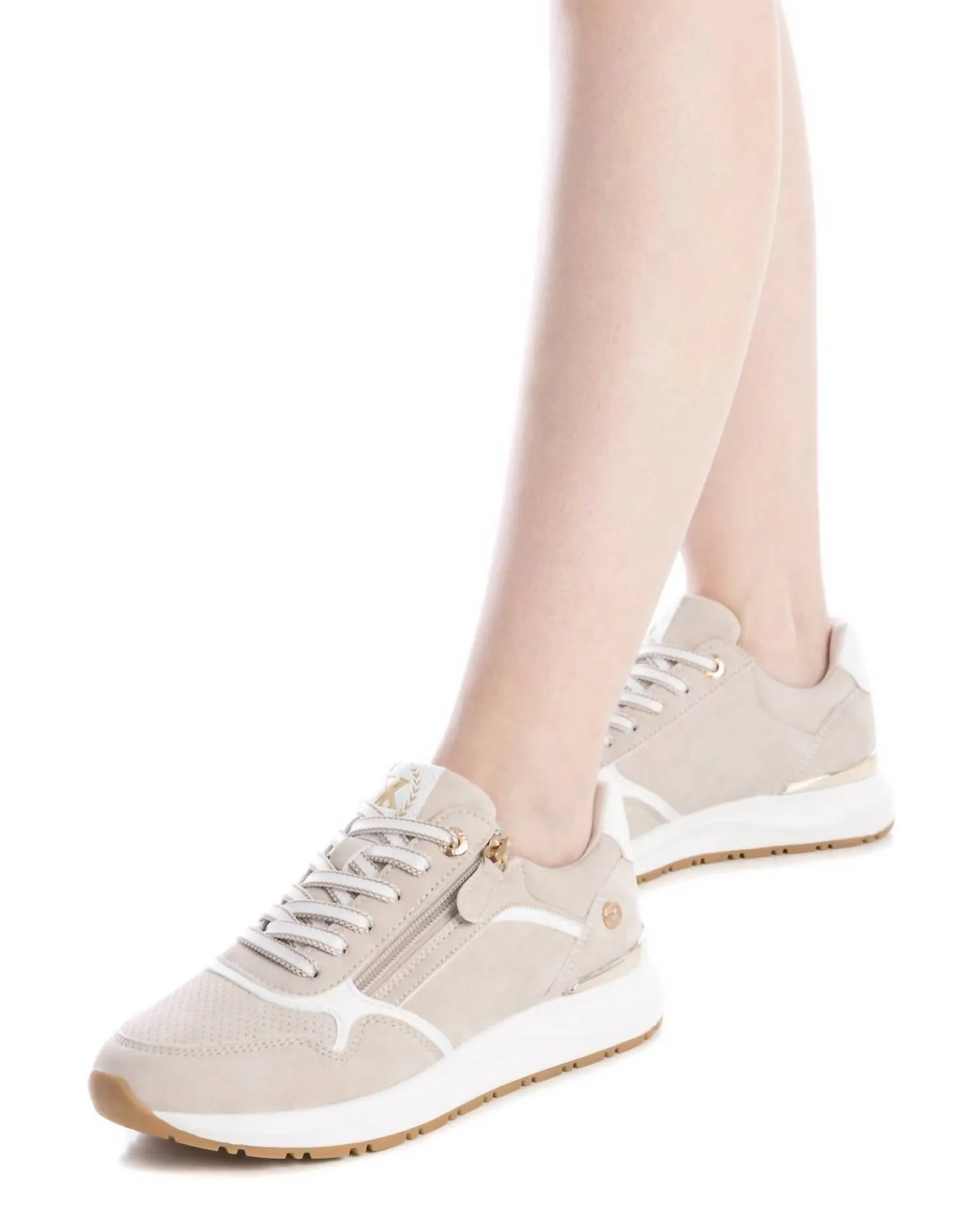 Women's Casual Sneakers In Beige