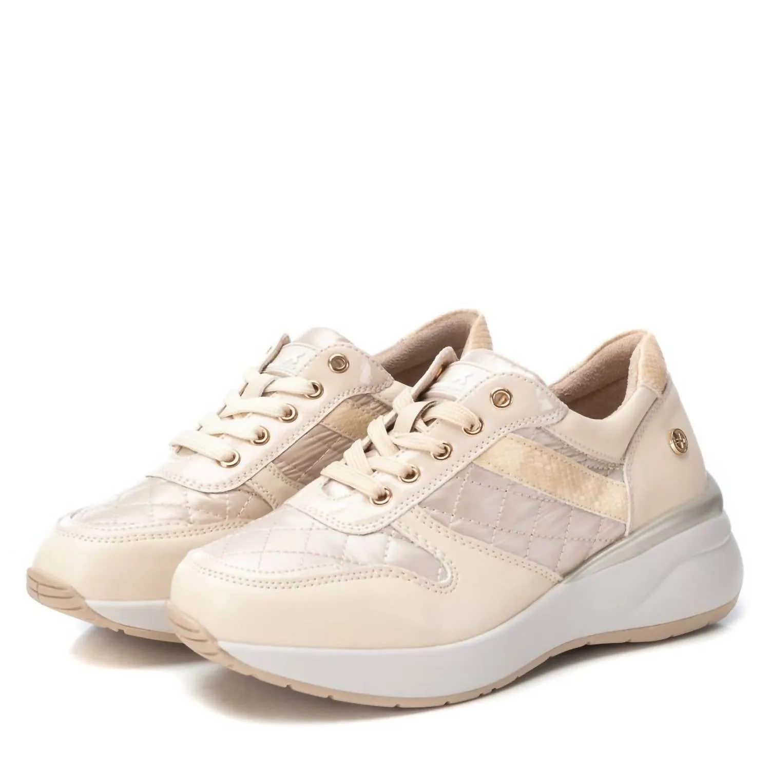 Women's Casual Sneakers In Beige