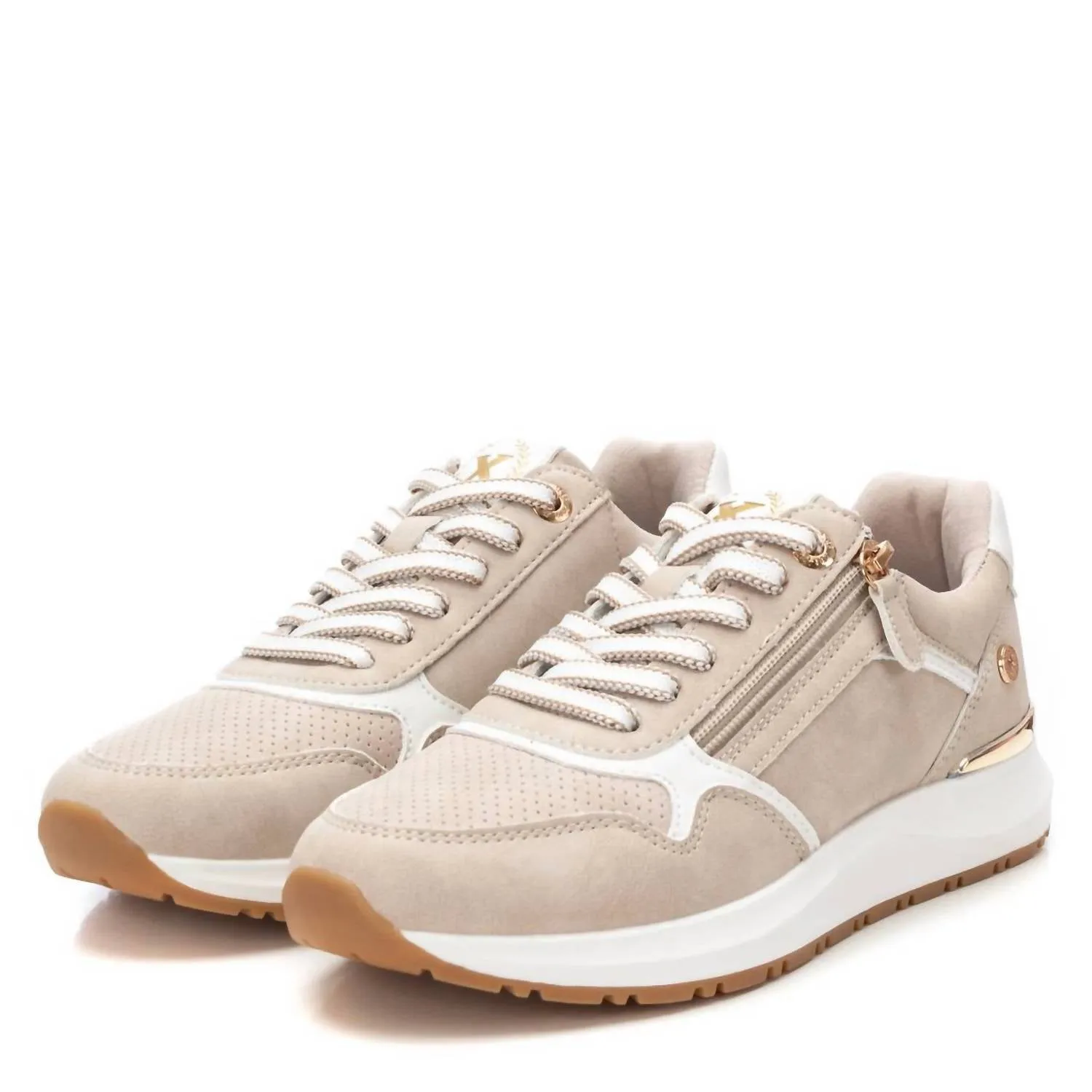 Women's Casual Sneakers In Beige