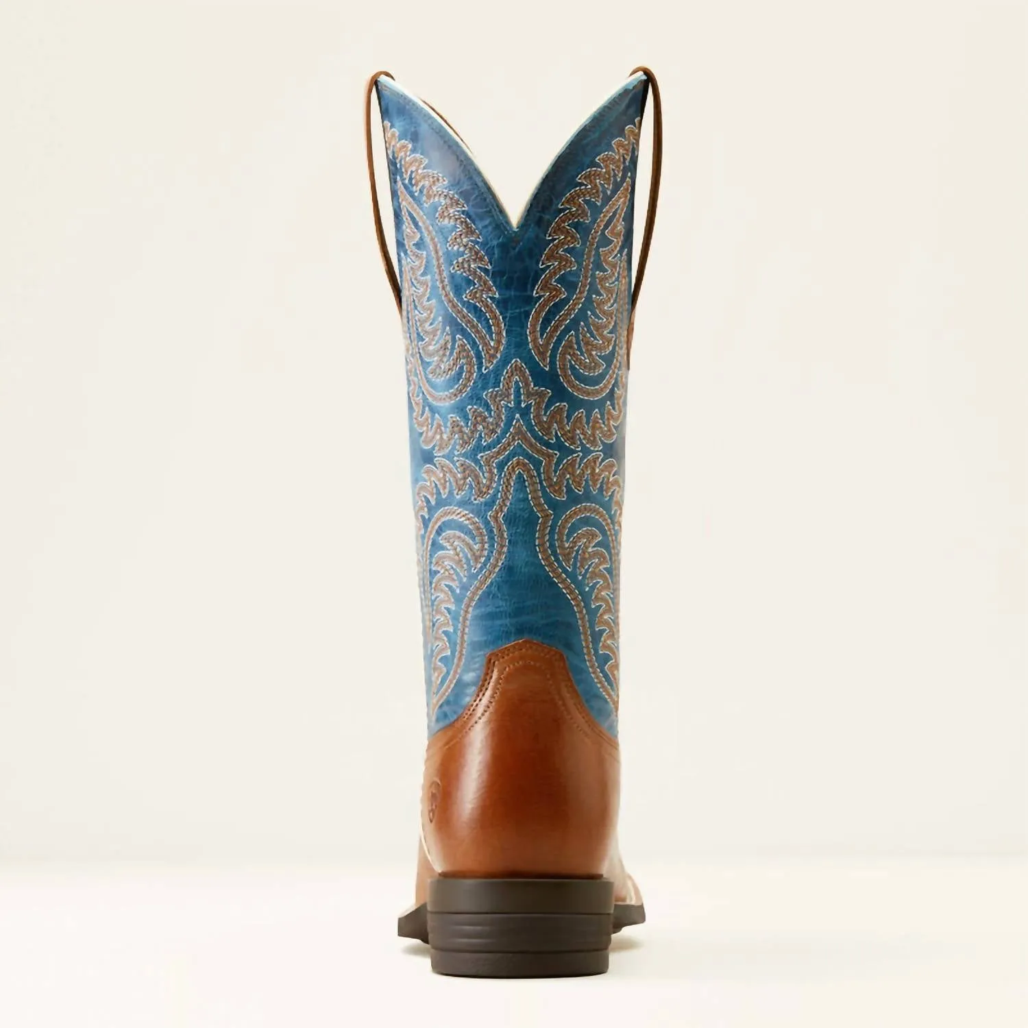 Women's Cattle Caite Stretchfit Western Boot In Peanut/blue
