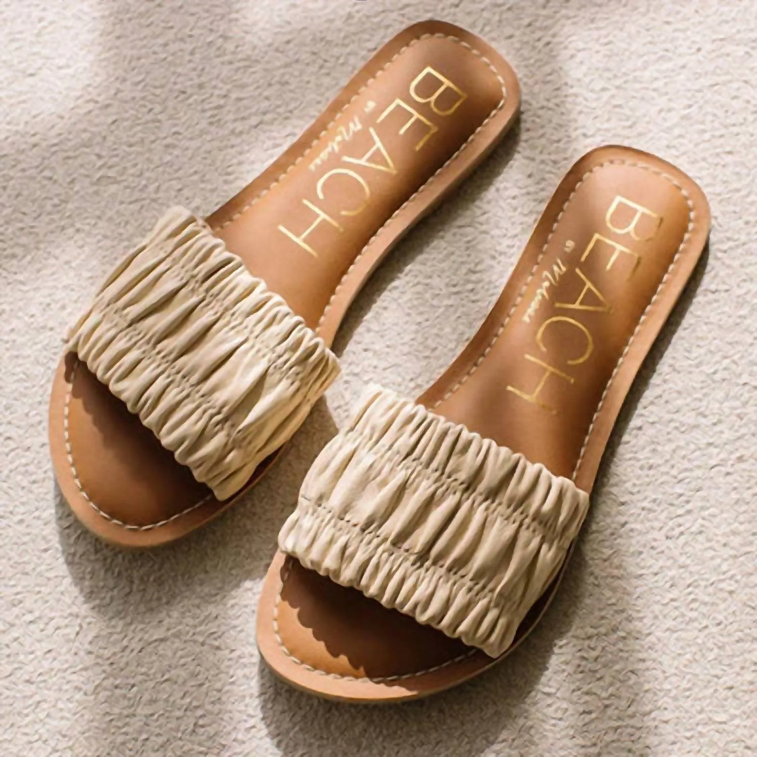 Women's Channel Slide Sandal In Ivory