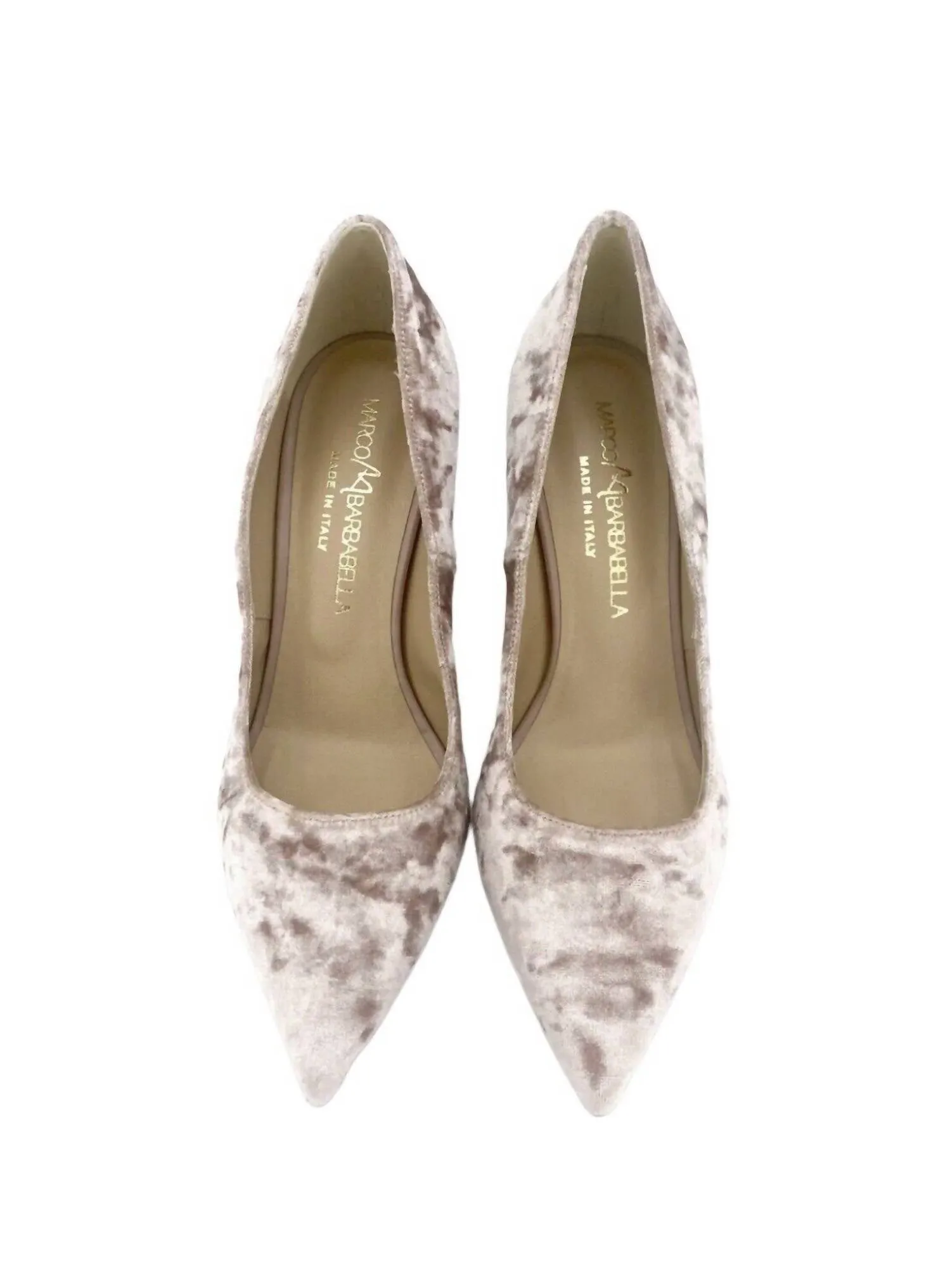 Women's Chenille Court Crushed Velvet Pumps In Pink