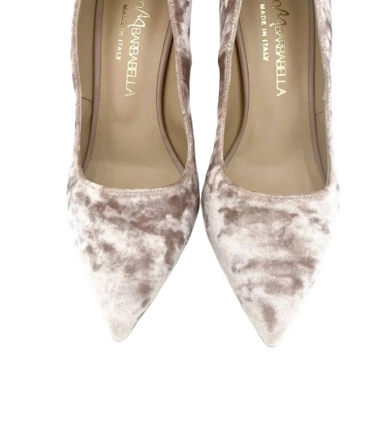 Women's Chenille Court Crushed Velvet Pumps In Pink