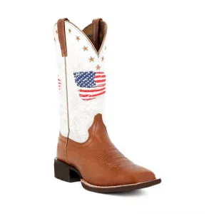 Women's Circuit Patriot Western Boot In Saddle Up/crackled White