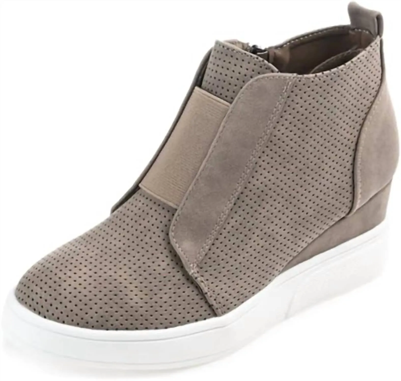 Women's Clara Wedge Sneaker In Taupe