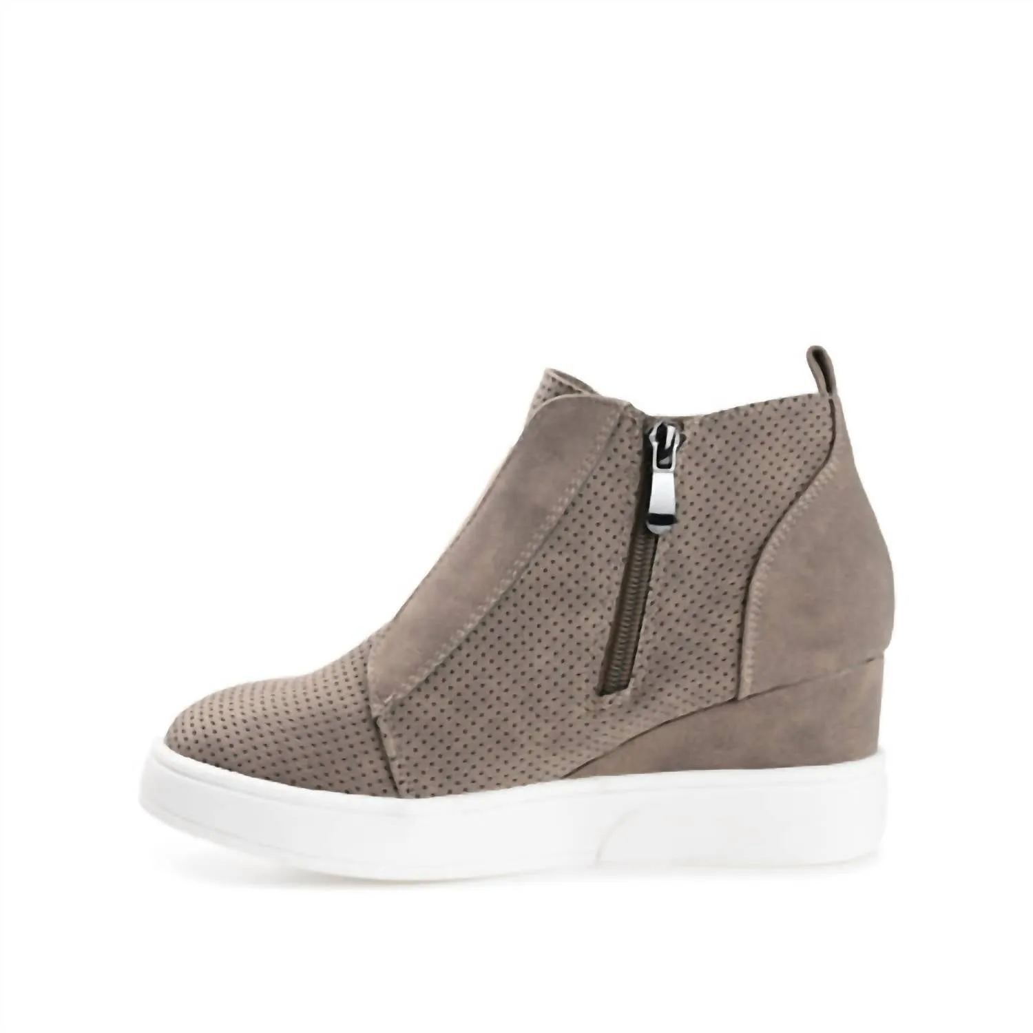 Women's Clara Wedge Sneaker In Taupe