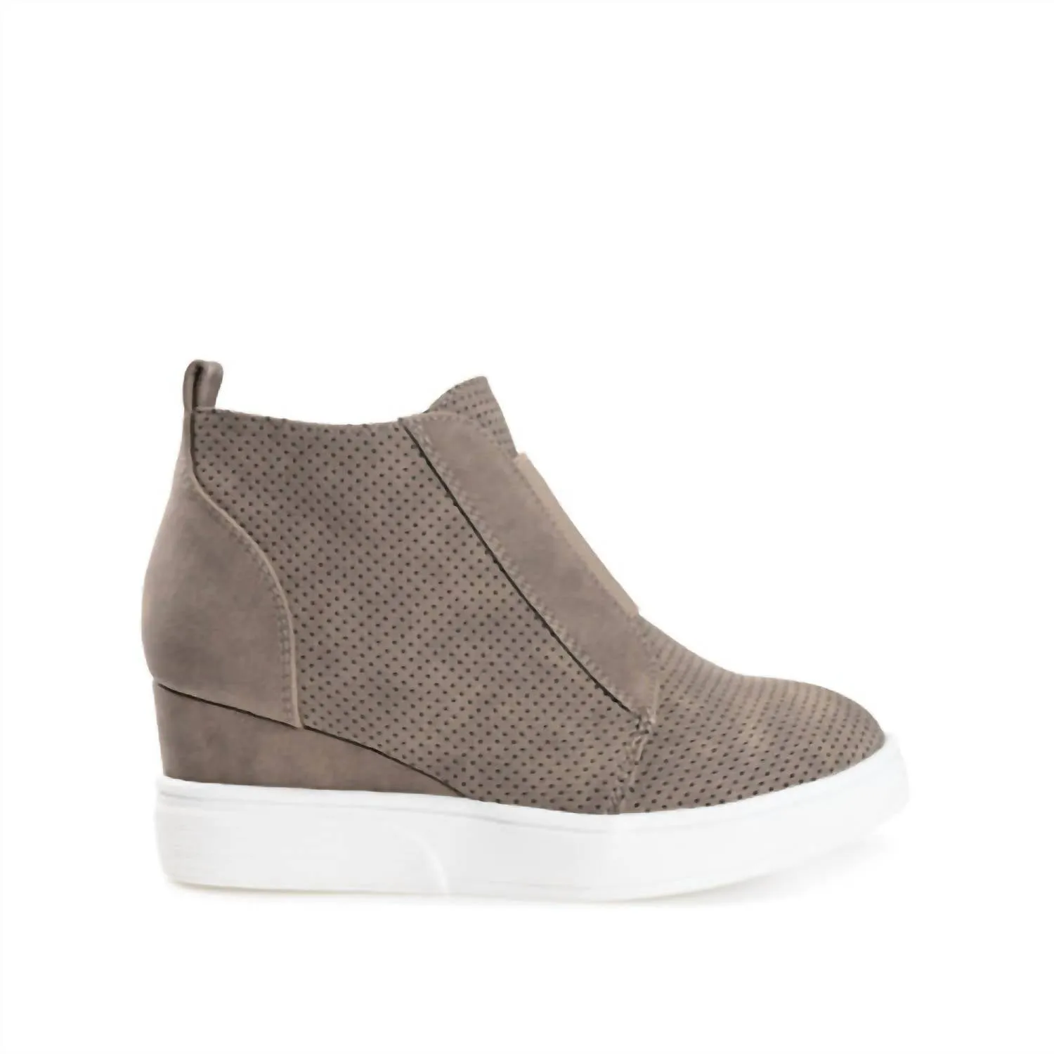 Women's Clara Wedge Sneaker In Taupe