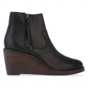 Women's Clarkdale 2 Zip Leather Boot In Black Leather