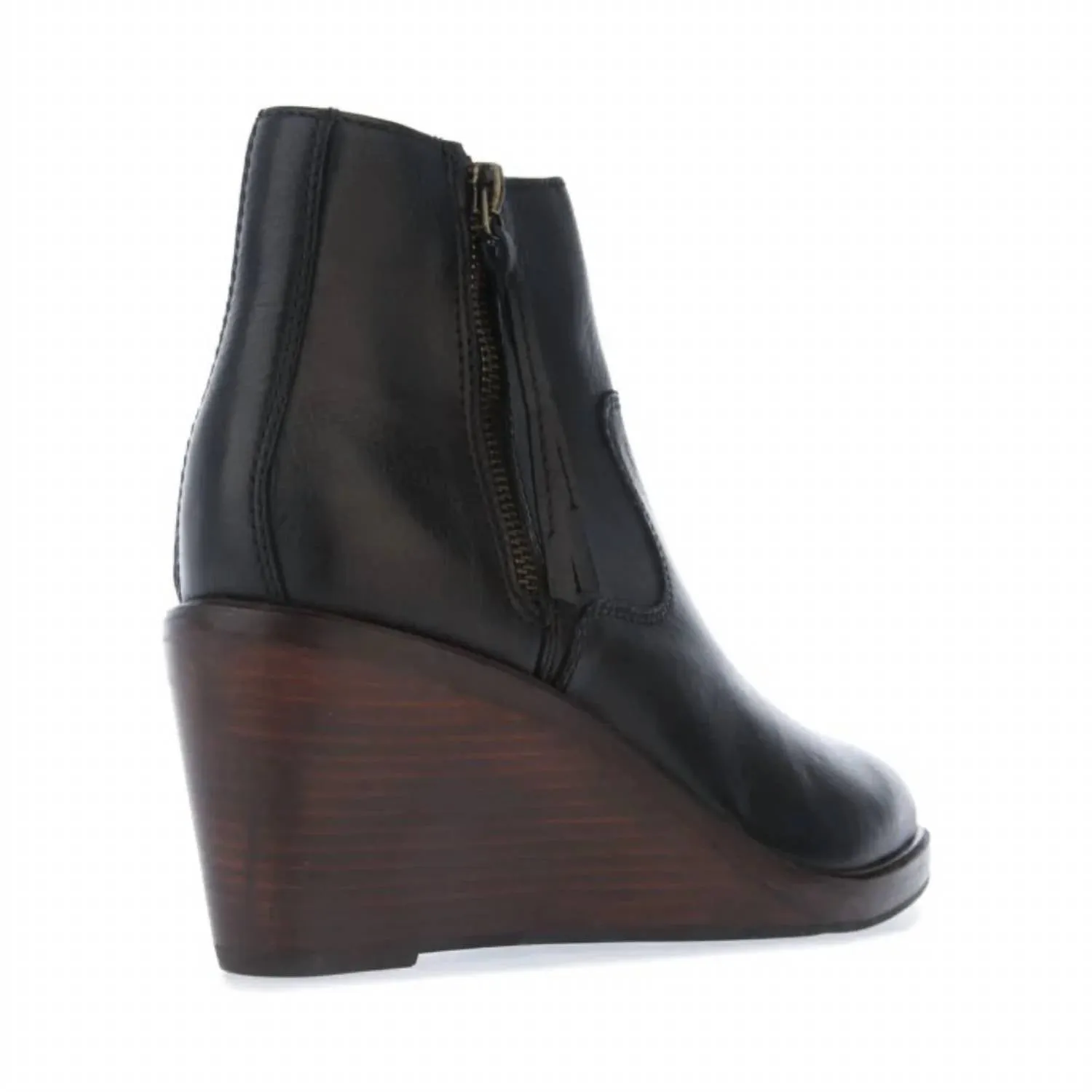 Women's Clarkdale 2 Zip Leather Boot In Black Leather