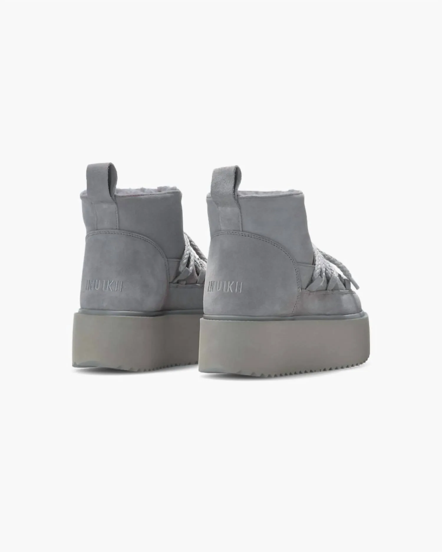 Women's Classic Low Platform Shoes In Grey