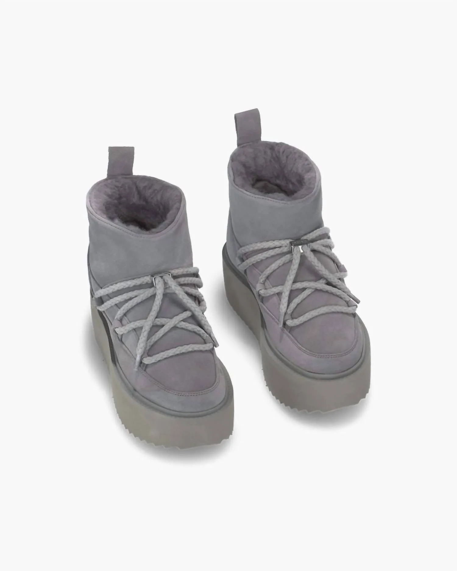 Women's Classic Low Platform Shoes In Grey