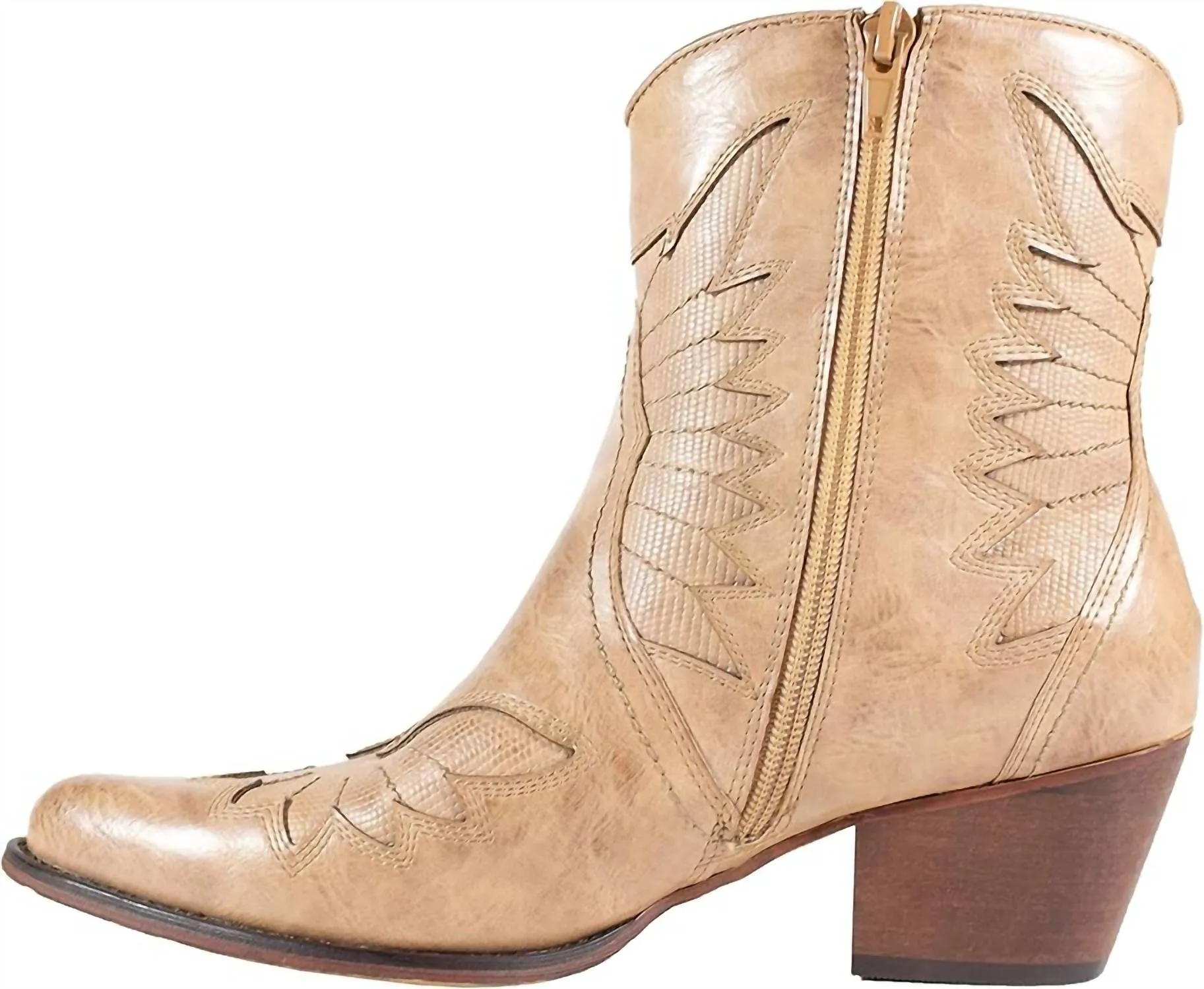 Women's Coleen Western Booties In Taupe