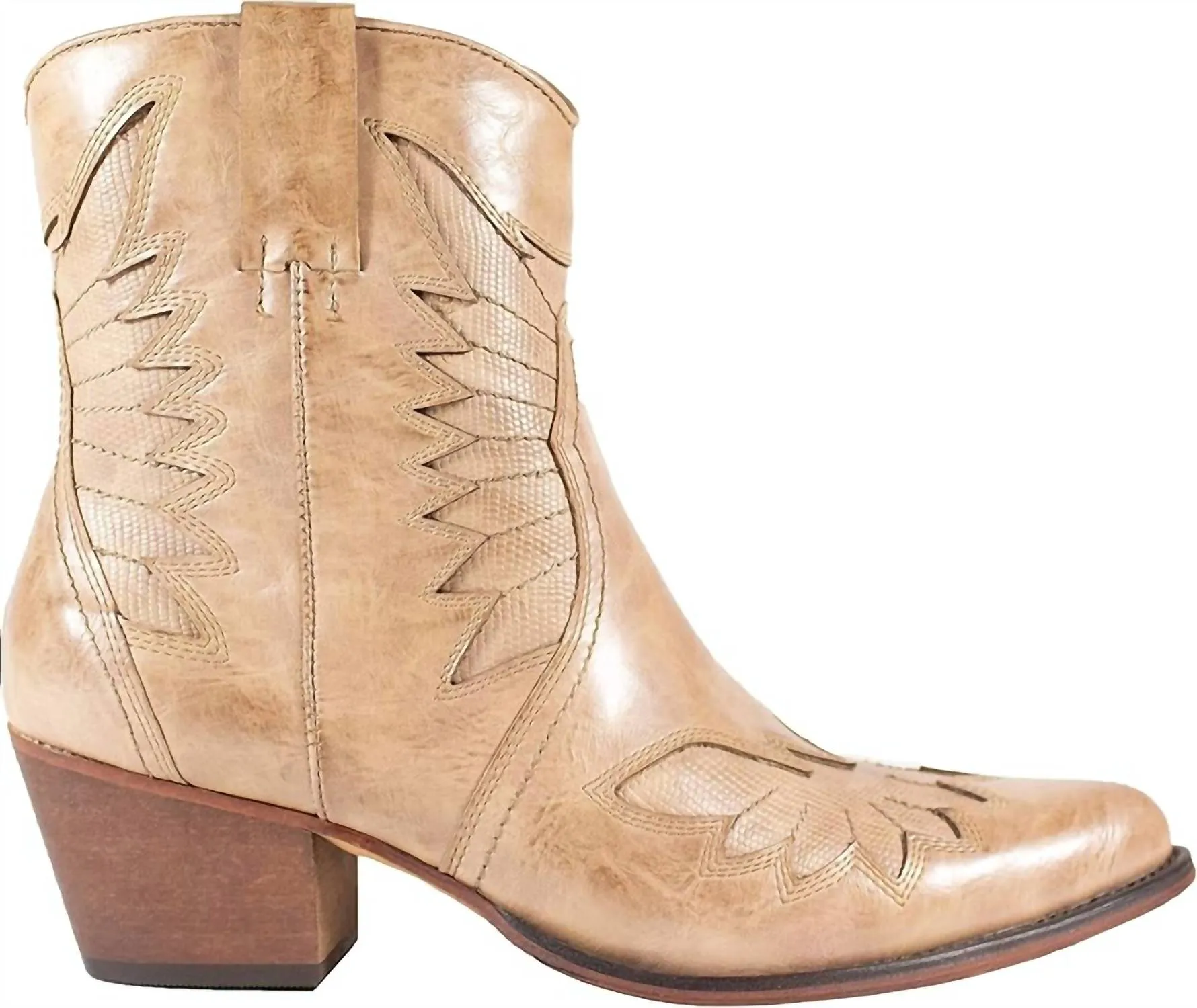 Women's Coleen Western Booties In Taupe