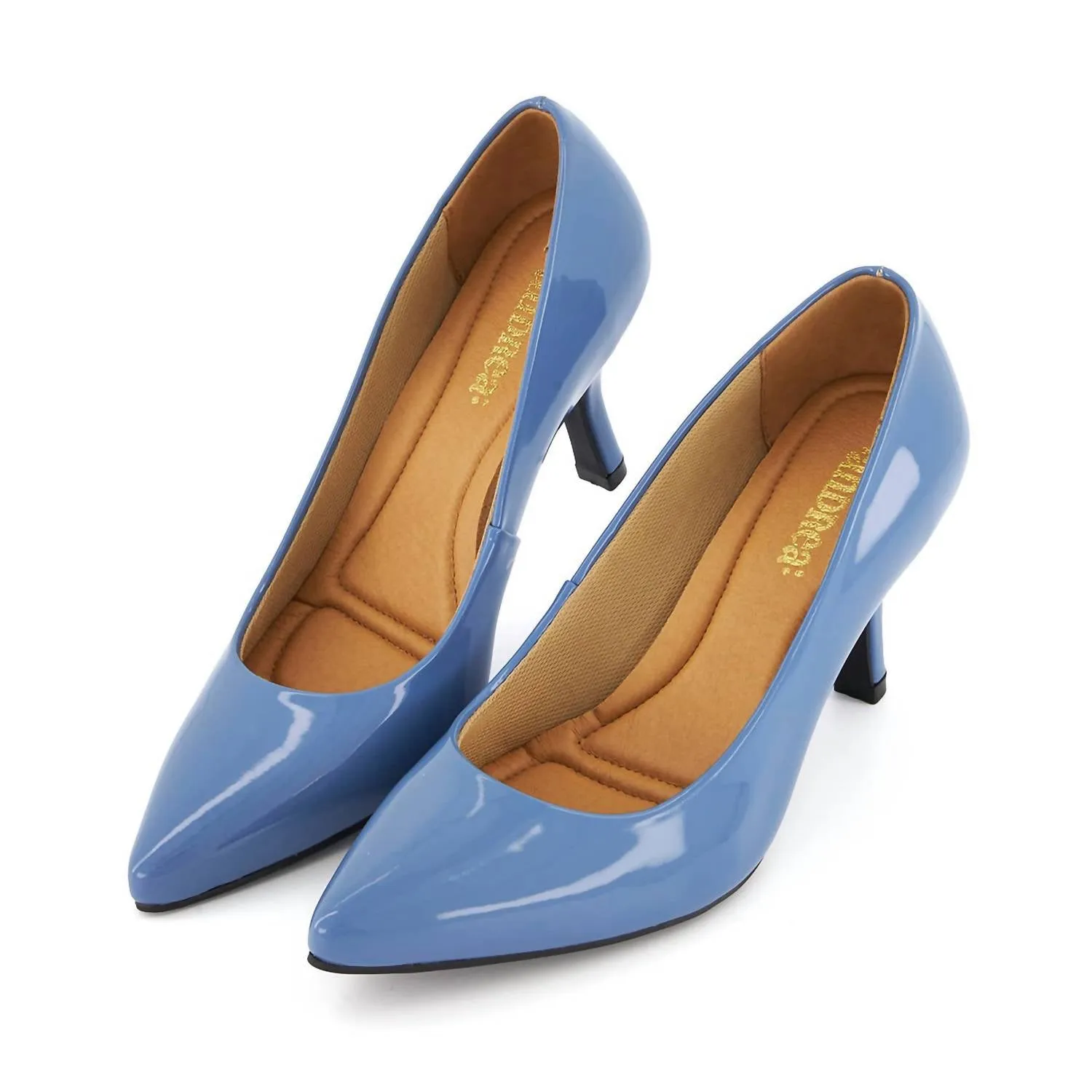 Women's Comfort Plus Medium Heel Stilettos In Baby Blue