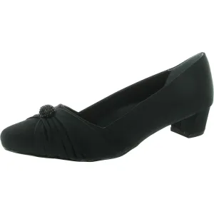 Womens Embellished Block Heels