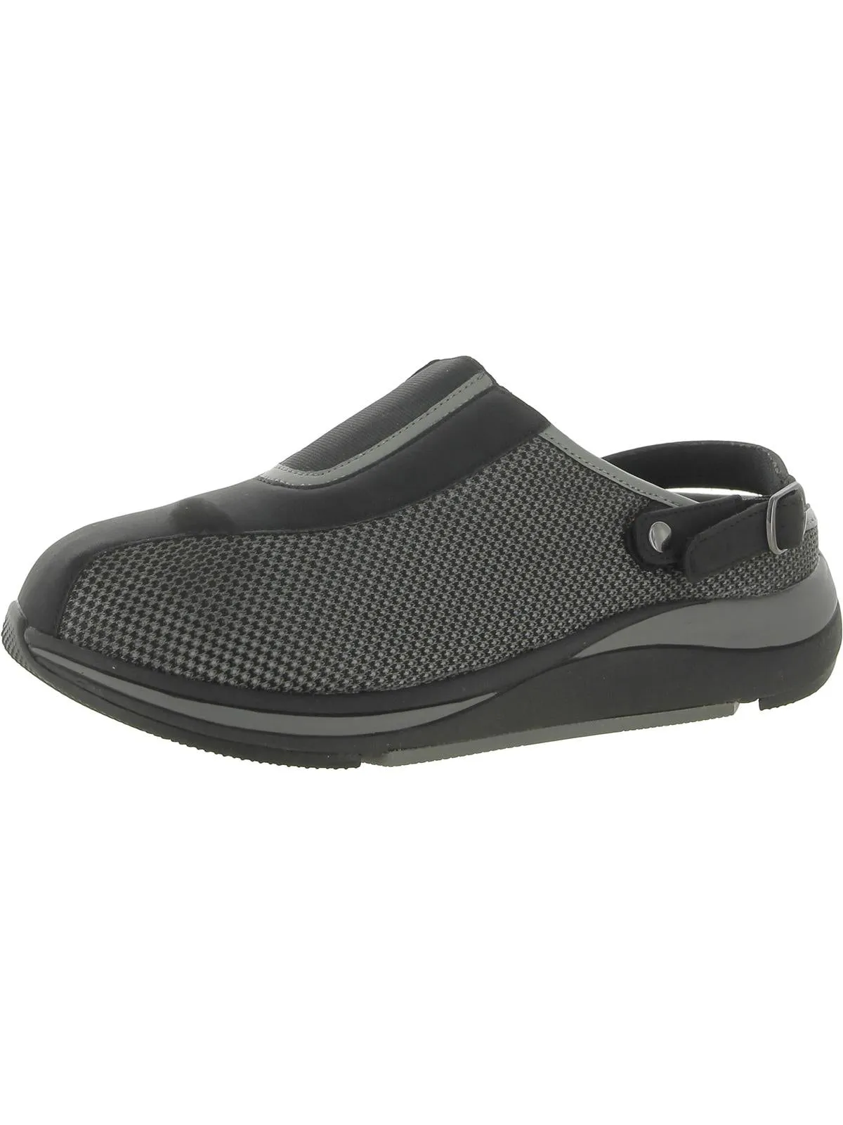 Womens Faux Leather Slingback Slip-On Sneakers