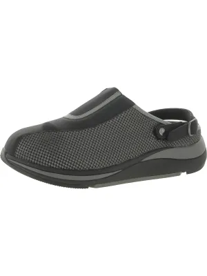 Womens Faux Leather Slingback Slip-On Sneakers