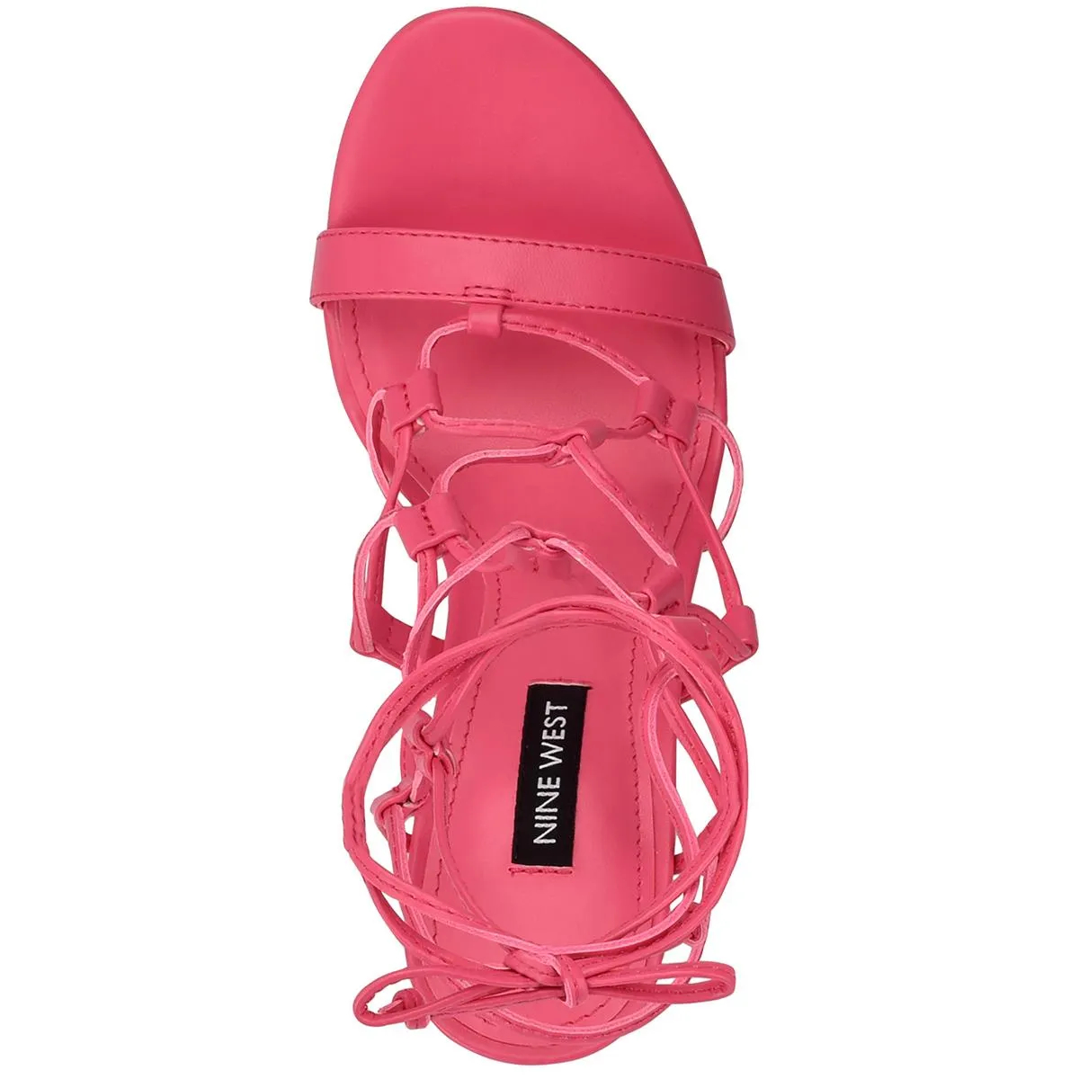 Womens Faux Leather Strappy Heels