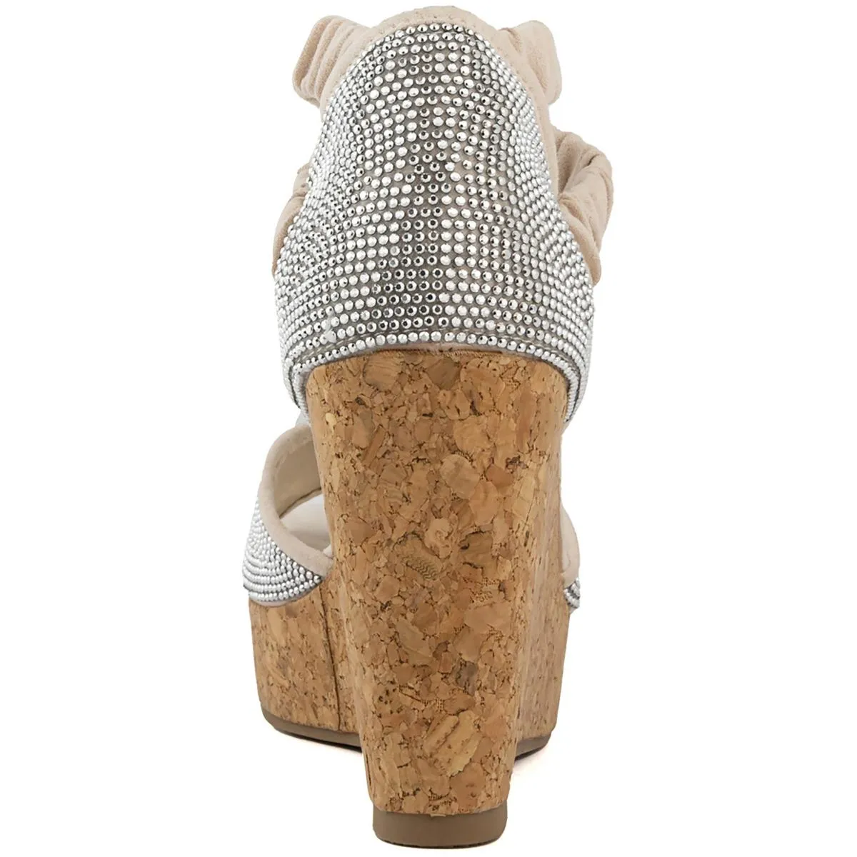 Womens Faux Suede Cushioned Footbed Pumps