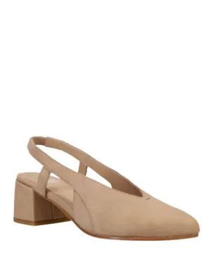 Women's Gals Slingback Pump Shoes In Earth Tumbled Nubuck