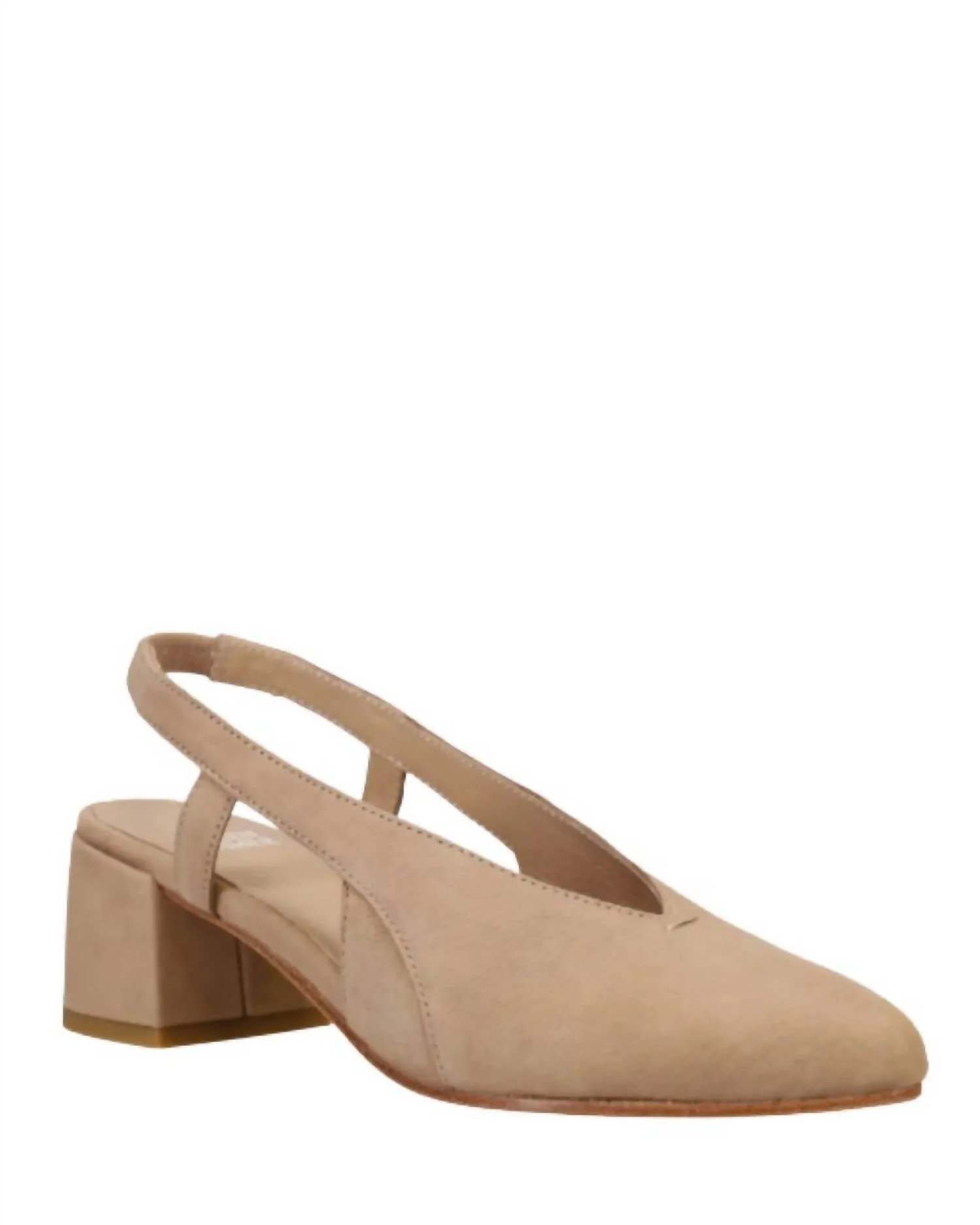 Women's Gals Slingback Pump Shoes In Earth Tumbled Nubuck
