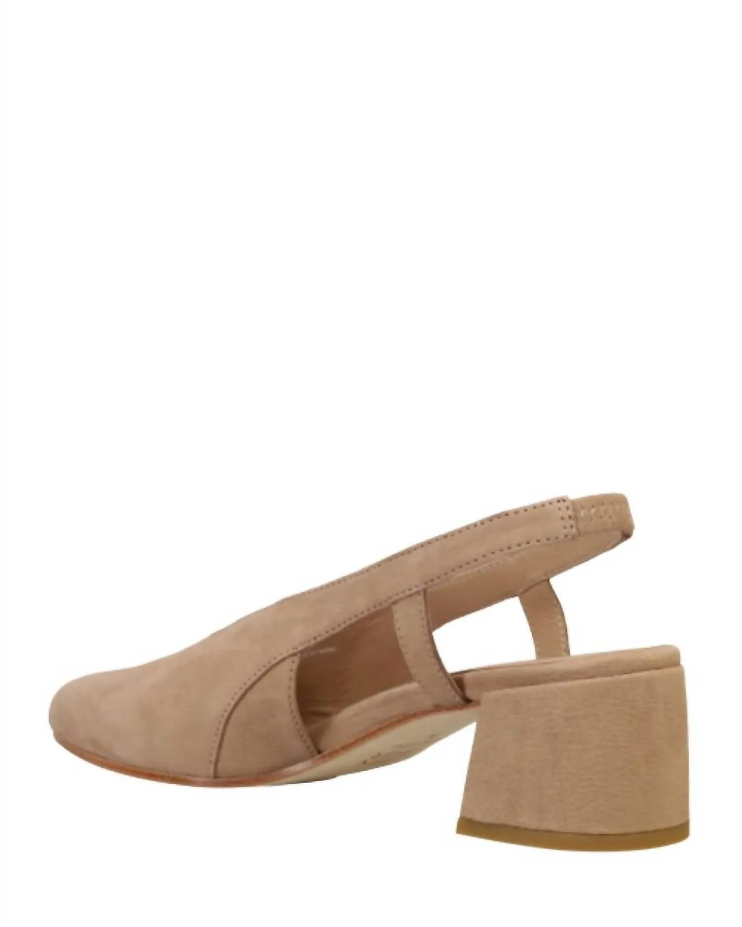 Women's Gals Slingback Pump Shoes In Earth Tumbled Nubuck